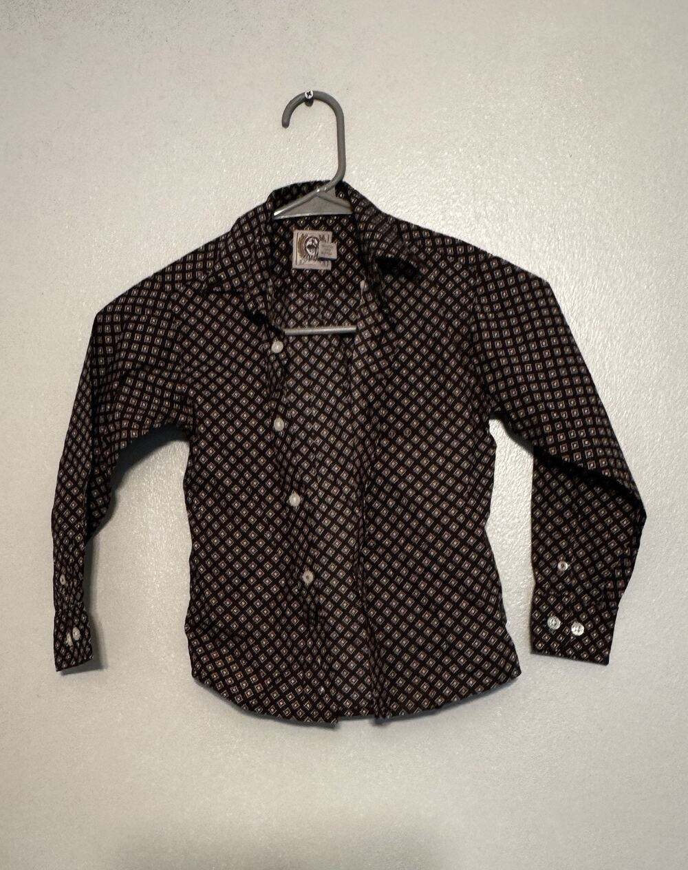 Cinch Shirt Boys 3T Multicolor Cotton Pleated Outdoor Button Up